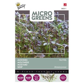Buzzy® Microgreens, Moutarde Red Frills