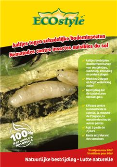 Nématodes contre insectes nuisibles du sol 10 mil. / 60 m² Ecostyle BIO